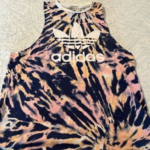 Adidas tank top multicolor tie dye